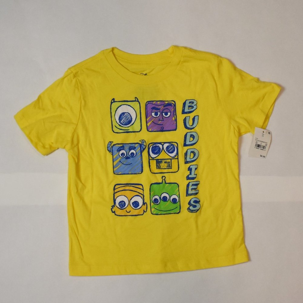 Disney Boxes of Buddies boy shirt yellow size 5T NWT